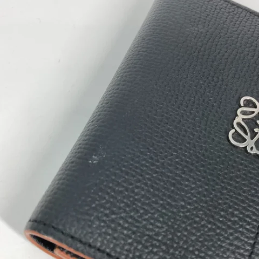 Loewe Pre-owned Leather wallets Black Dames