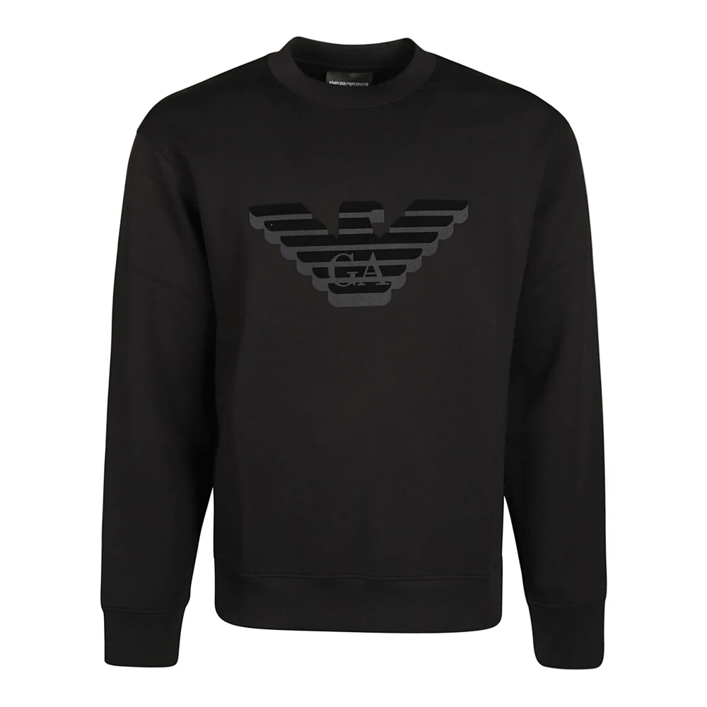 Emporio Armani Nero Logo Sweatshirt Black Heren