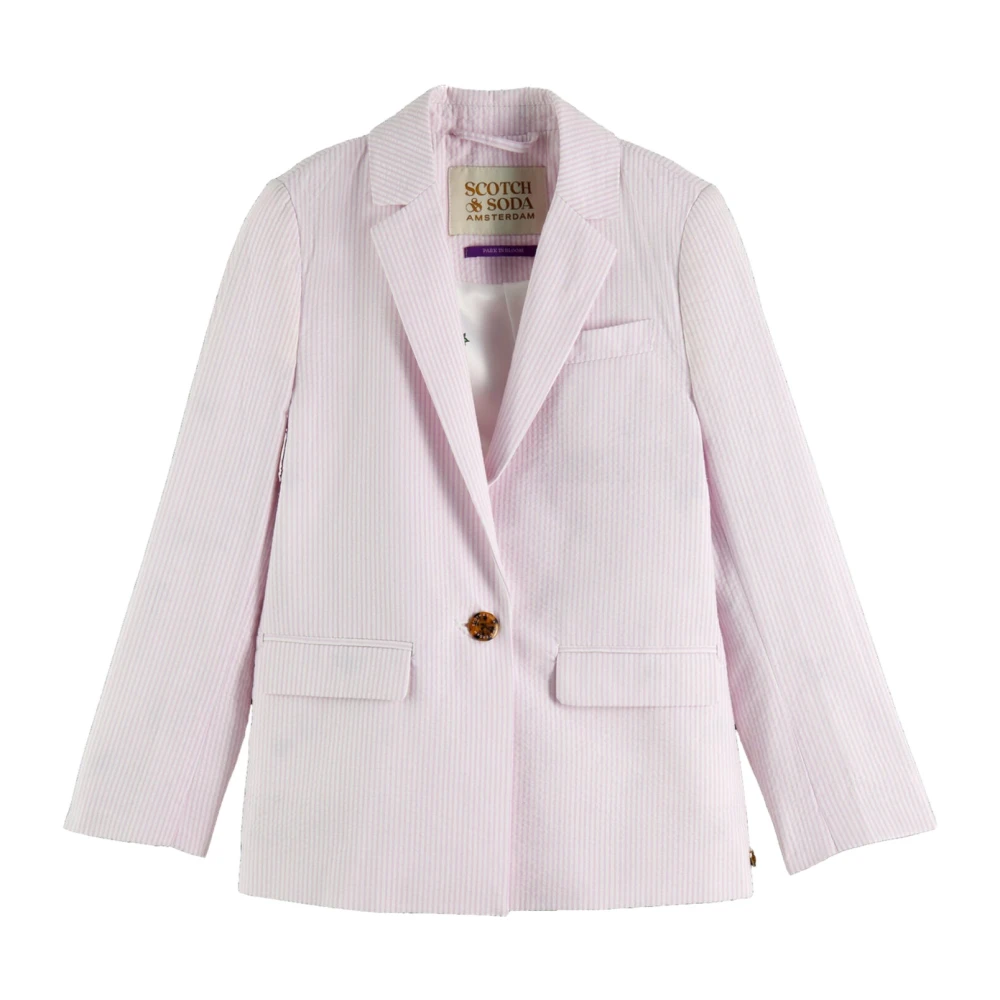 Scotch & Soda Flickors Vit och Rosa Blazer Pink, Flicka