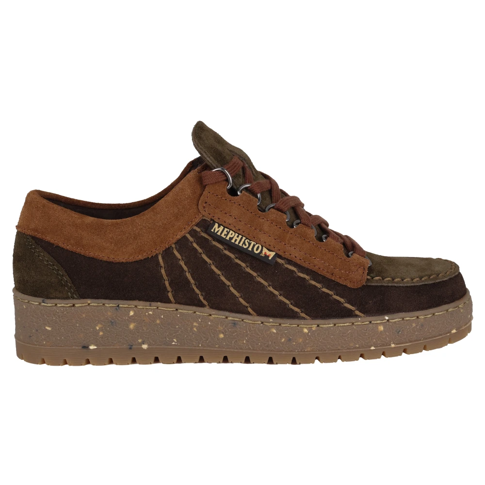 Mephisto Donkerbruine veterschoen Rainbow Heren Schoenen