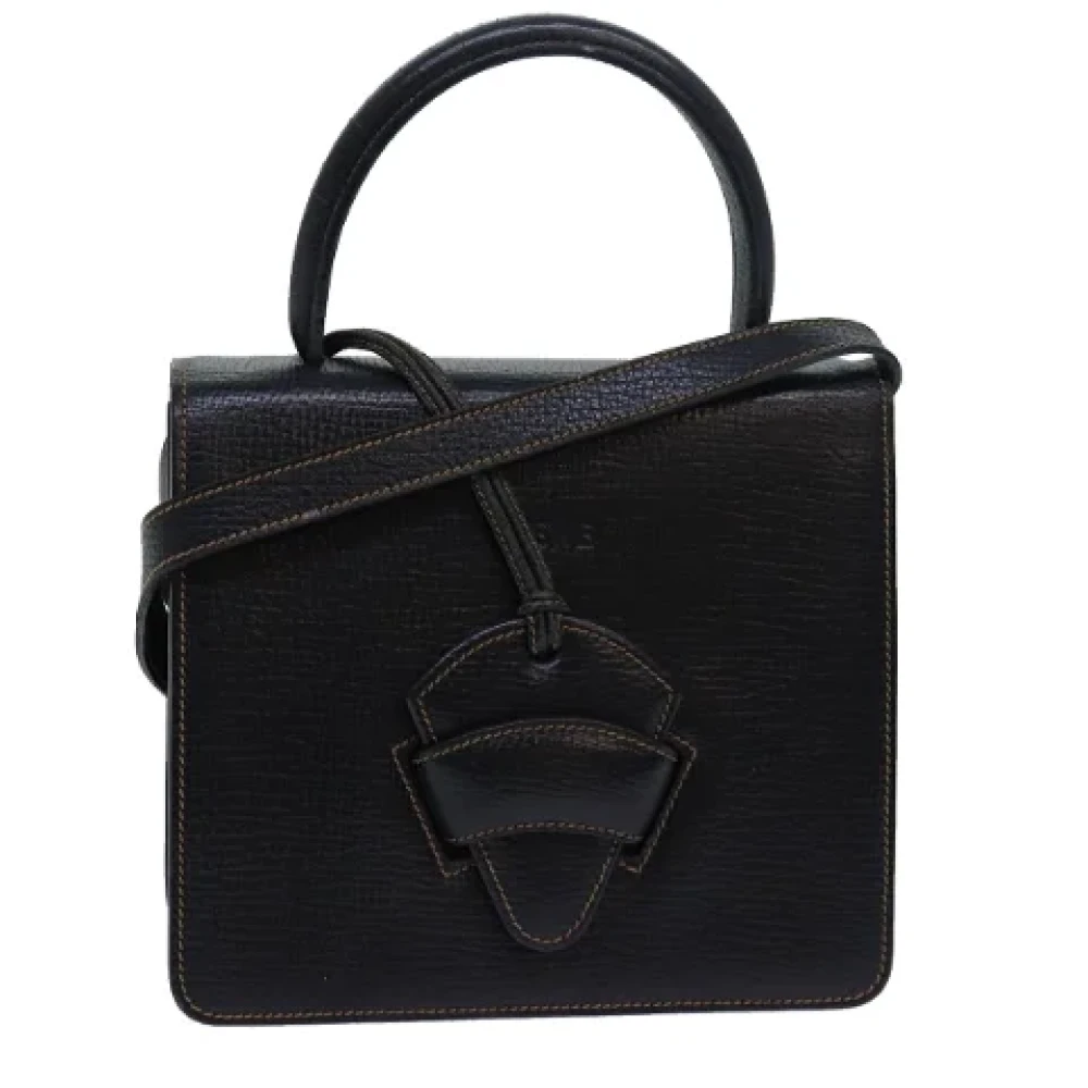 Loewe Pre-owned Leather handbags Black Dames
