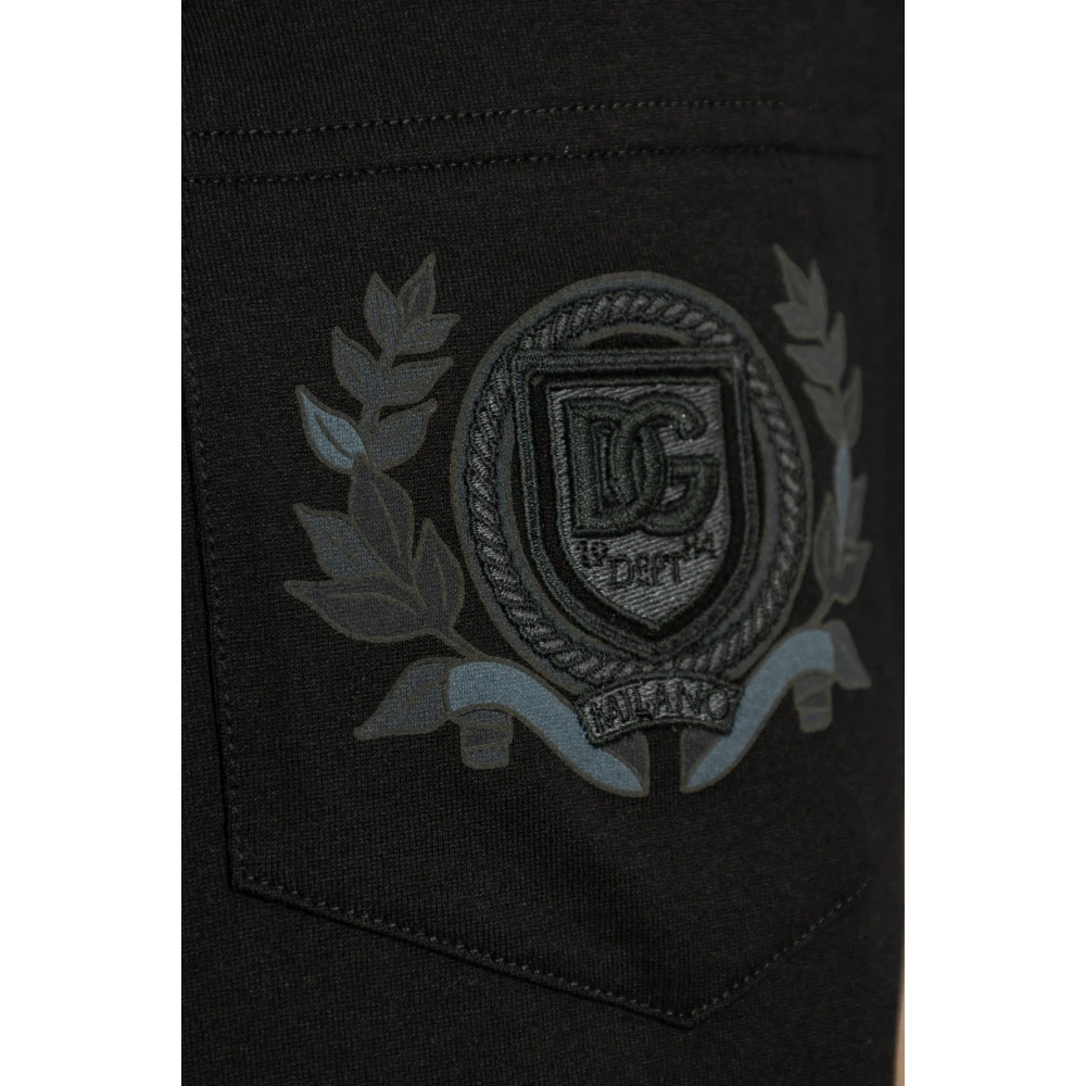 Dolce & Gabbana T-shirt met zak Black Heren