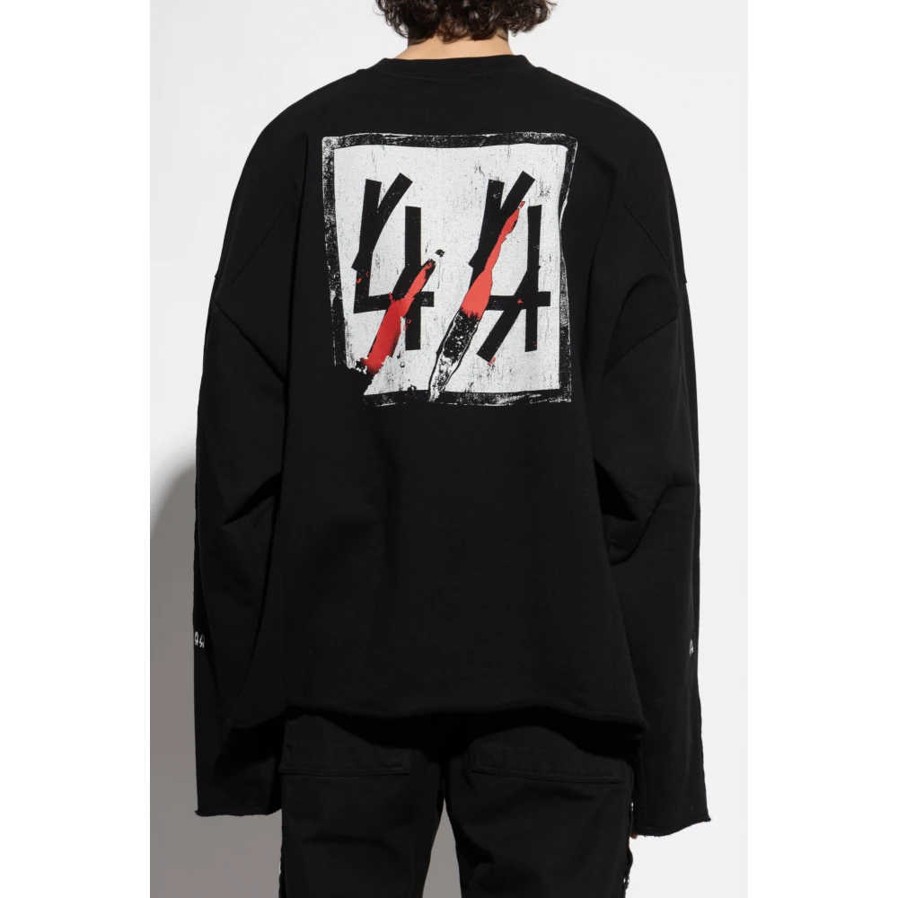 44 Label Group Sweatshirt met logo Black Heren
