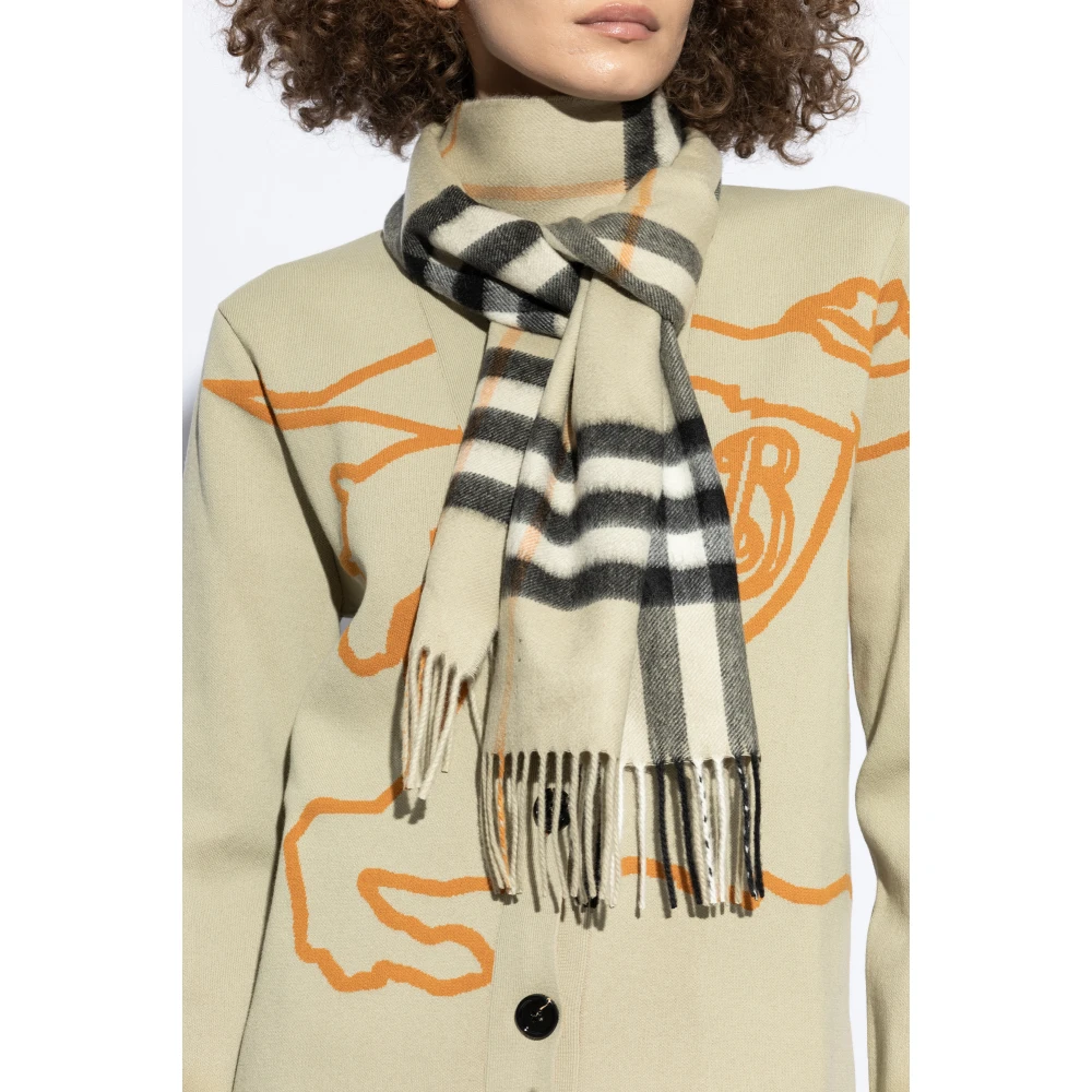 Burberry Cashmere Sjaal Beige Unisex