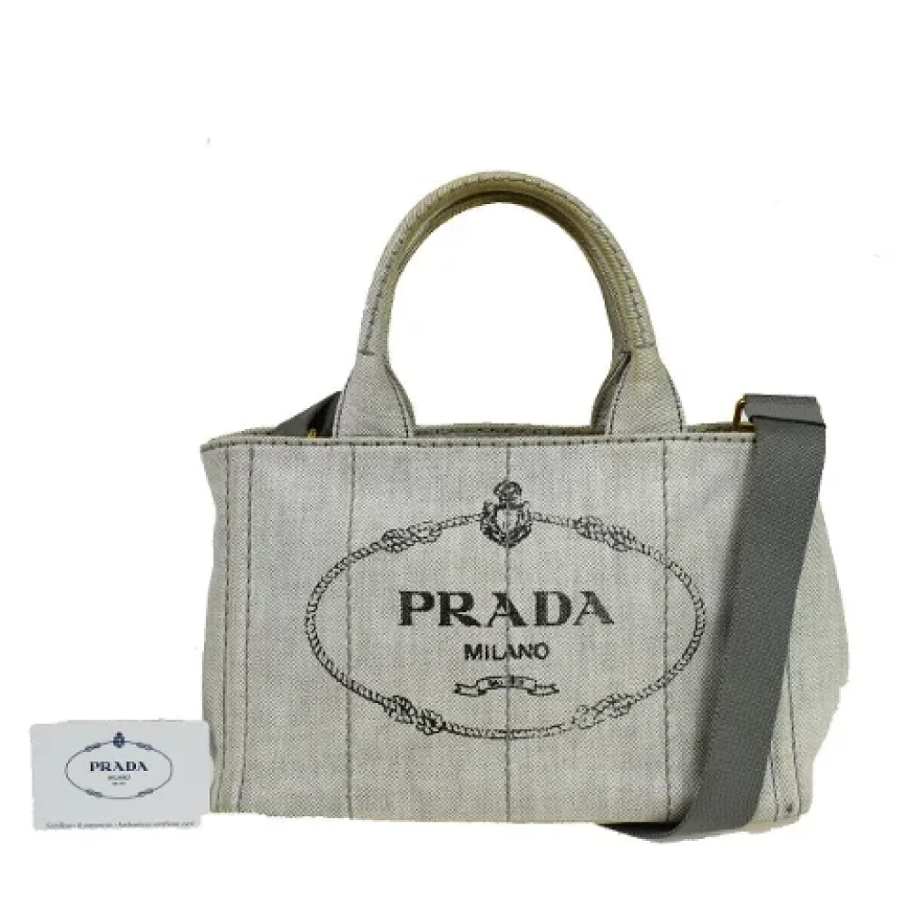 Prada Vintage Pre-owned Metal prada-bags Gray Dames