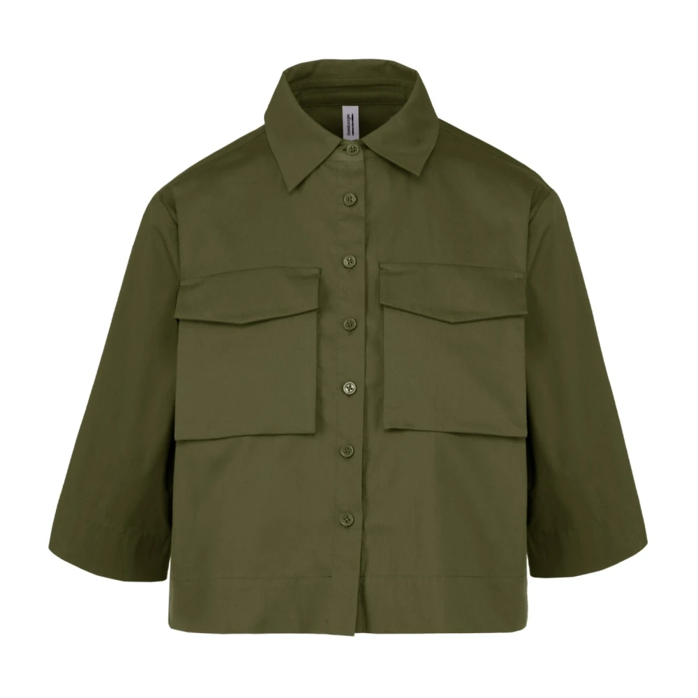 Bomboogie Donna Verde - Camicia A Maniche Corte - Blouses & Shirts - L