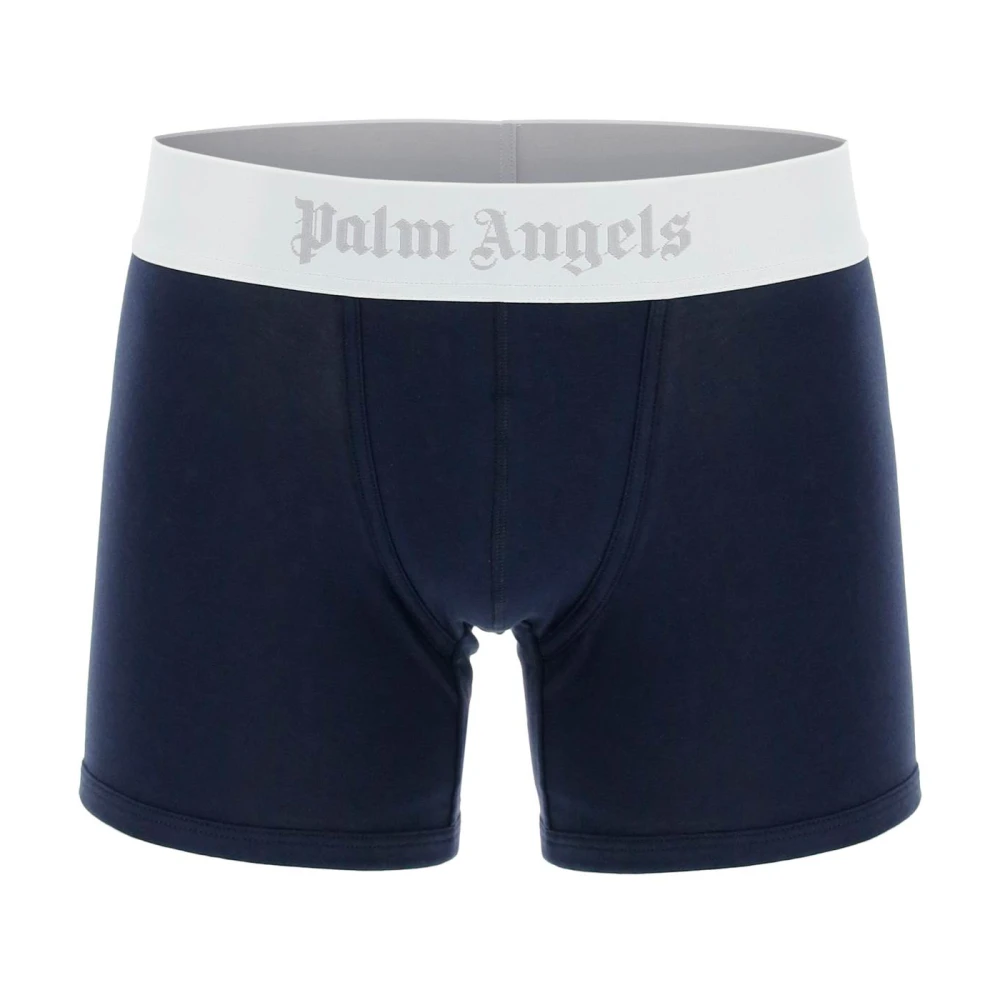 Palm Angels Logo Boxershorts Bi-Pack Blue Heren