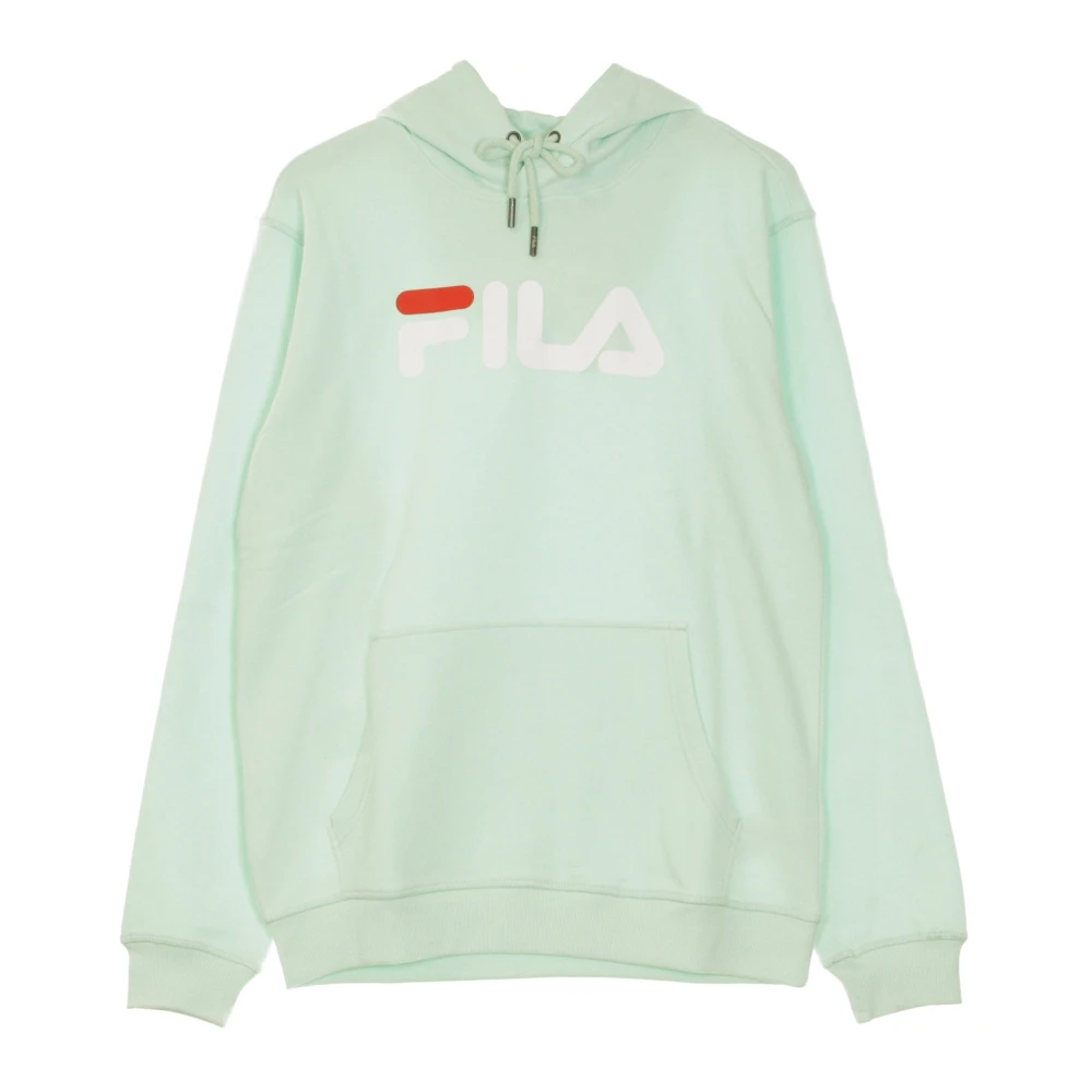 Fila Dusty Aqua Kangaroo Hoodie Lange Mouw Blue Heren