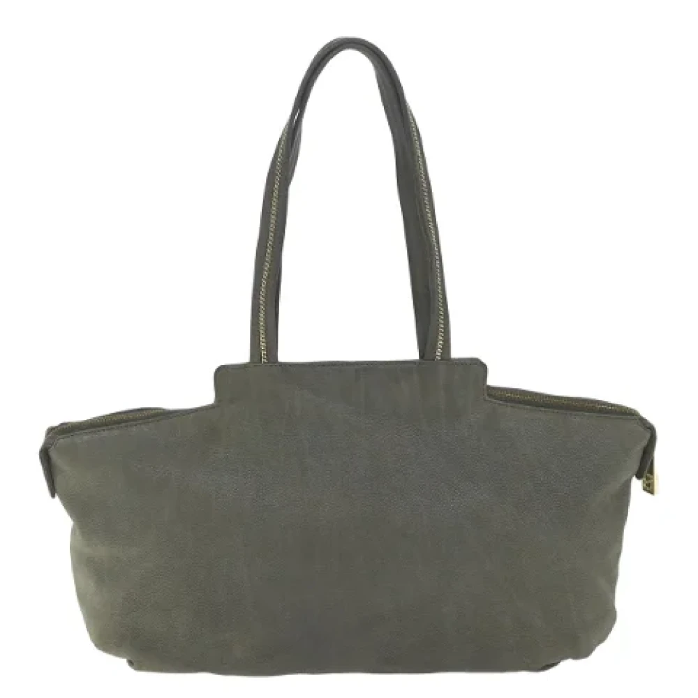 Fendi Vintage Pre-owned Leather totes Gray Dames