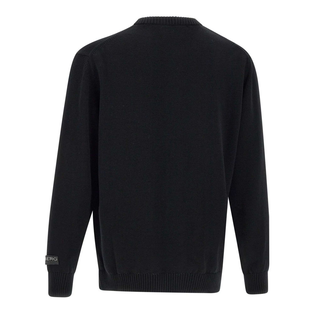 Iceberg Cartoon Stijl Zwarte Trui Black Heren