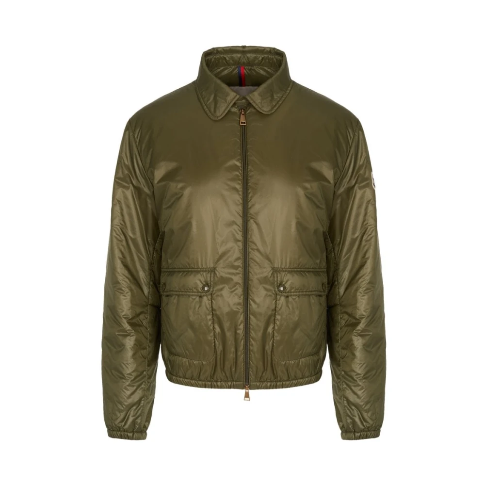 Moncler Green Winter Jackets, Female, M, Lanset Jacket