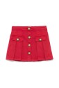 jupe-en-denim-rouge-a-ourlet-evase