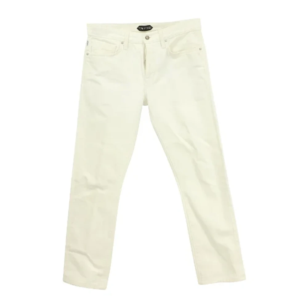 Tom Ford Pre-owned Cotton jeans White Dames