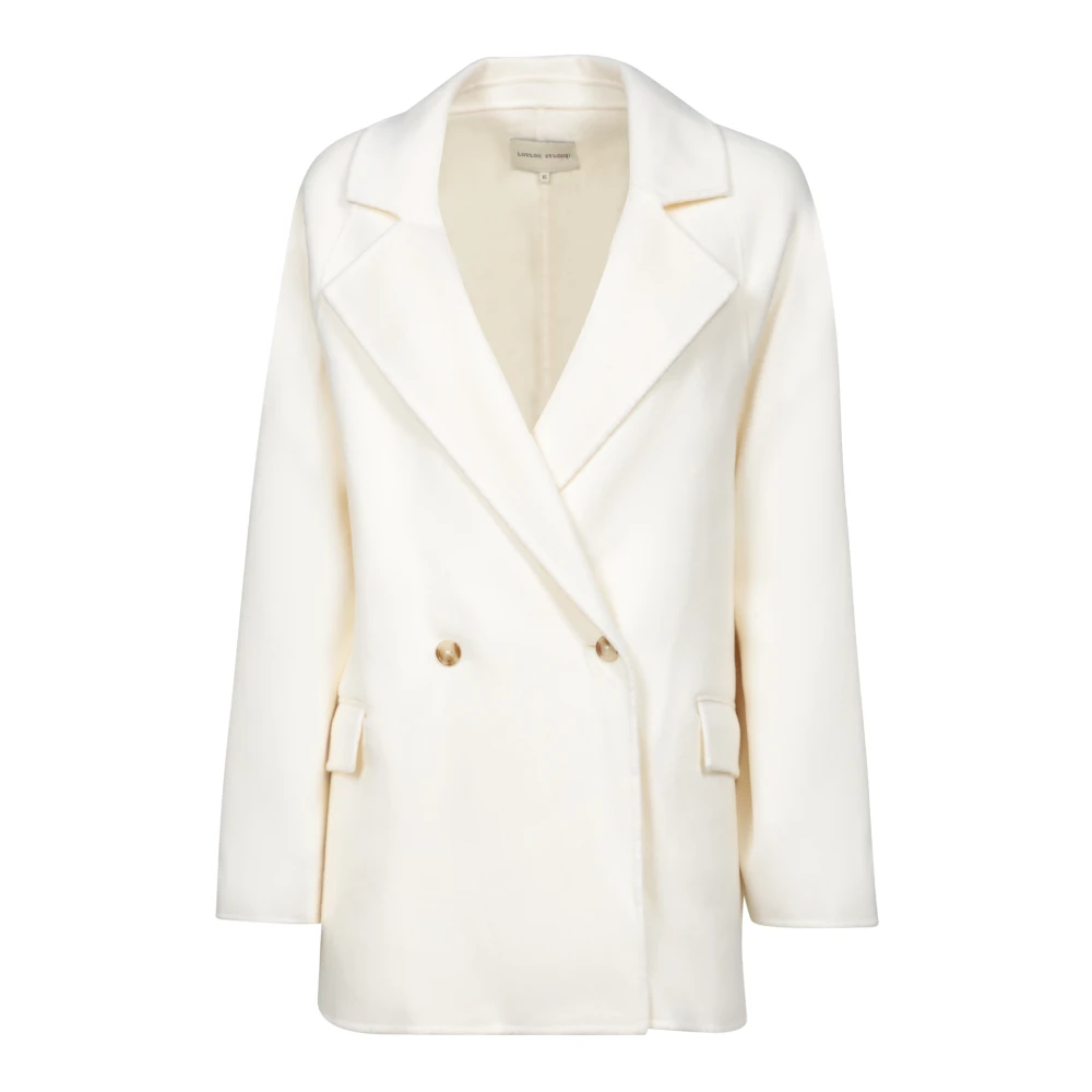 Loulou Studio Women's White Double-Breasted Coats, S, Gary Coat