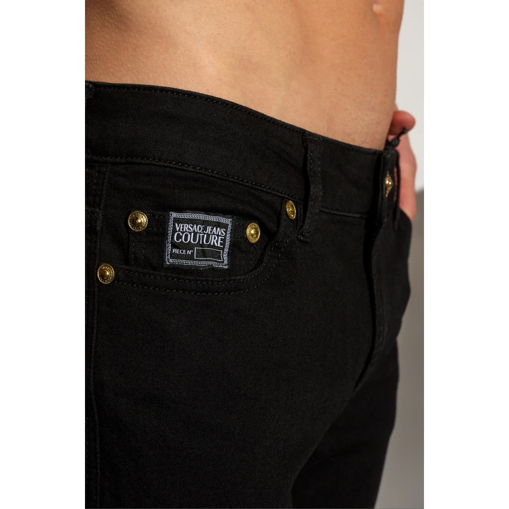 Versace Jeans Couture Jeans met logo Black Heren