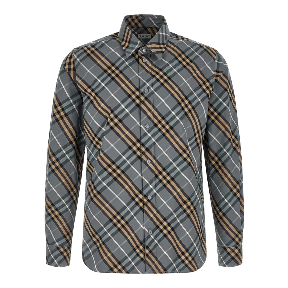 Burberry Men's Multicolor Casual Shirts, Xl, Robert Cotton Poplin Shirt