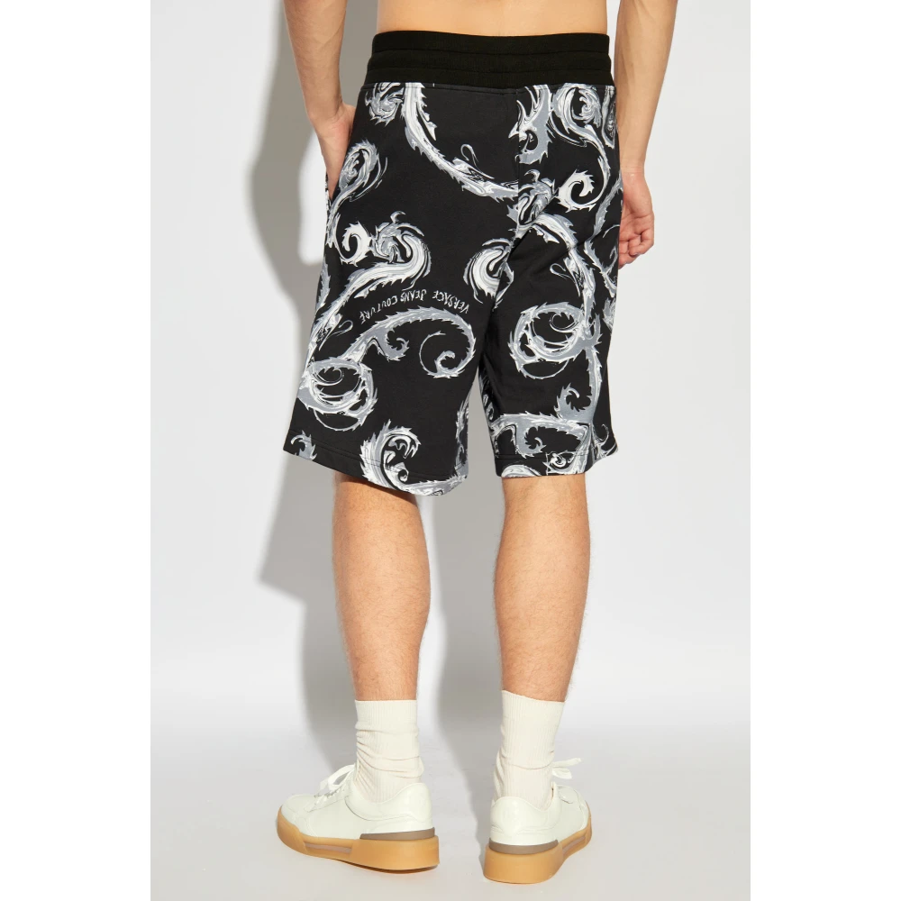Versace Jeans Couture Shorts met patroon Black Heren