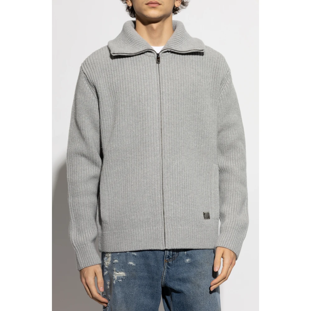 Dolce & Gabbana Wollen vest Gray Heren