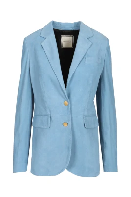 Sophie Enkelknäppt Blazer i Mocka