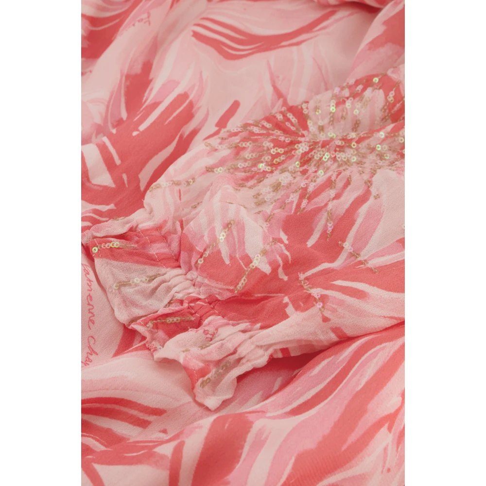 Fabienne Chapot Sardinia Maxi Jurk met Sequin Details Pink Dames