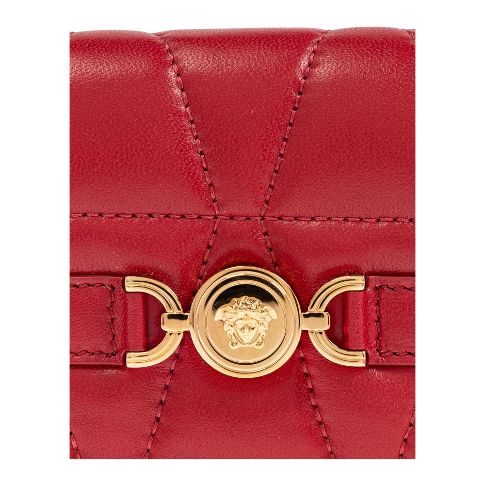 Versace Leren portemonnee Red Dames