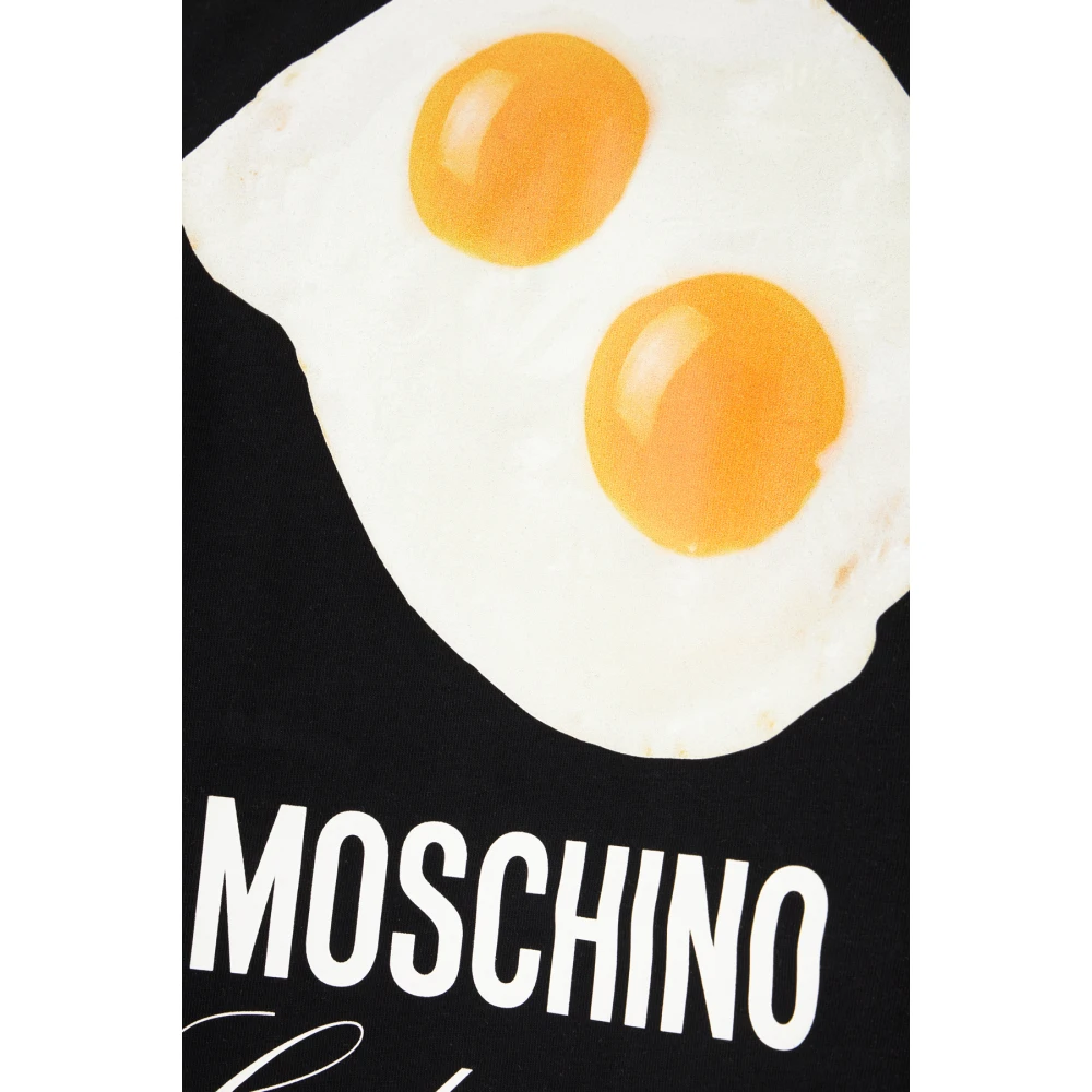 Moschino Casual Katoenen T-Shirt voor Mannen Black Heren