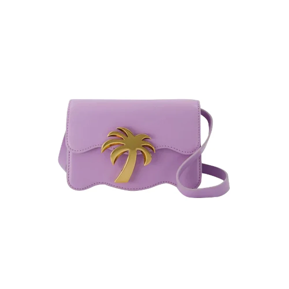 Palm Angels Leather shoulder-bags Purple Dames