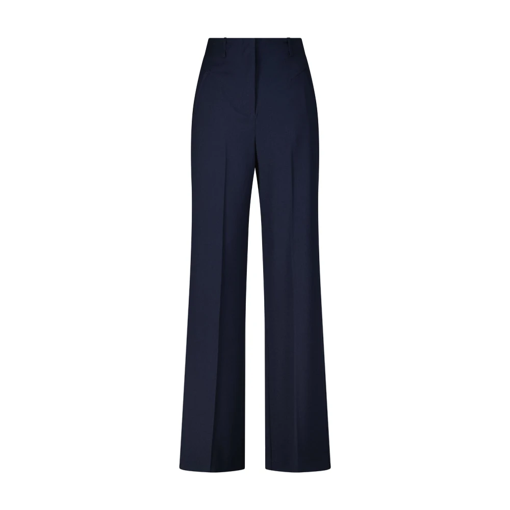 PATRIZIA PEPE Wijde Stoffen Broek Blue Dames