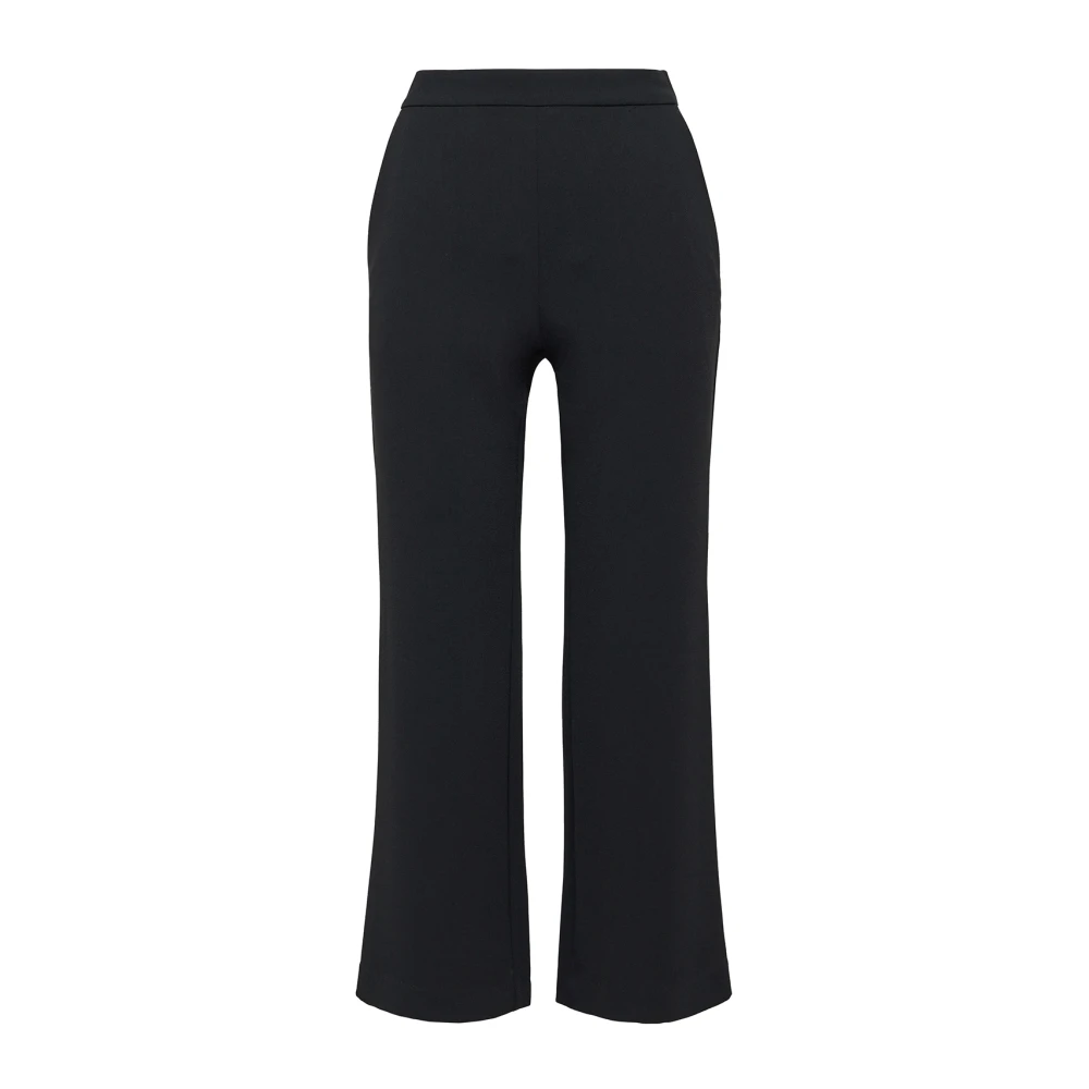 Maliparmi Sable' Crepe Broek Black Dames