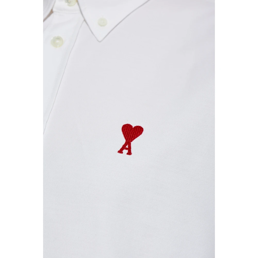 Ami Paris Overhemd met Logo White Dames