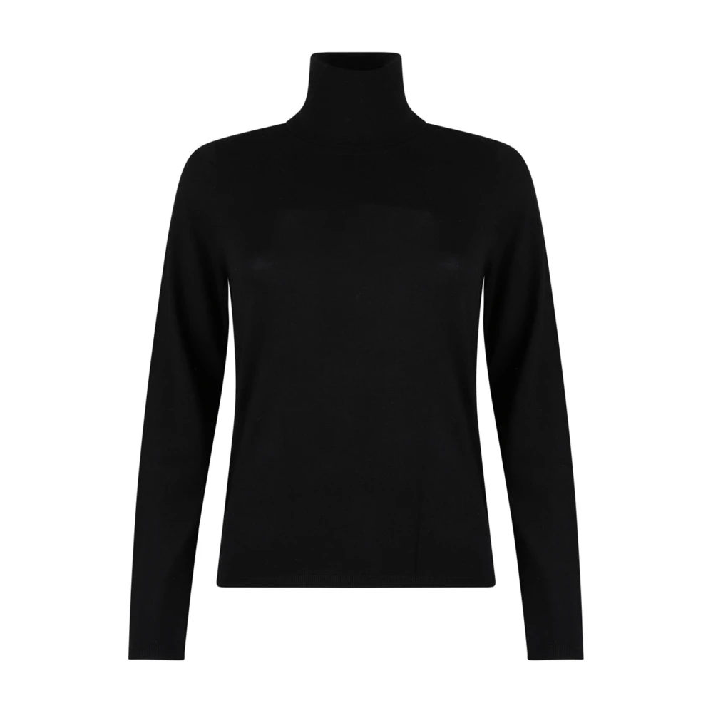 Max Mara Women's Black Cashmere Knitwear,, Turtleneck Cashmere Jumper Large