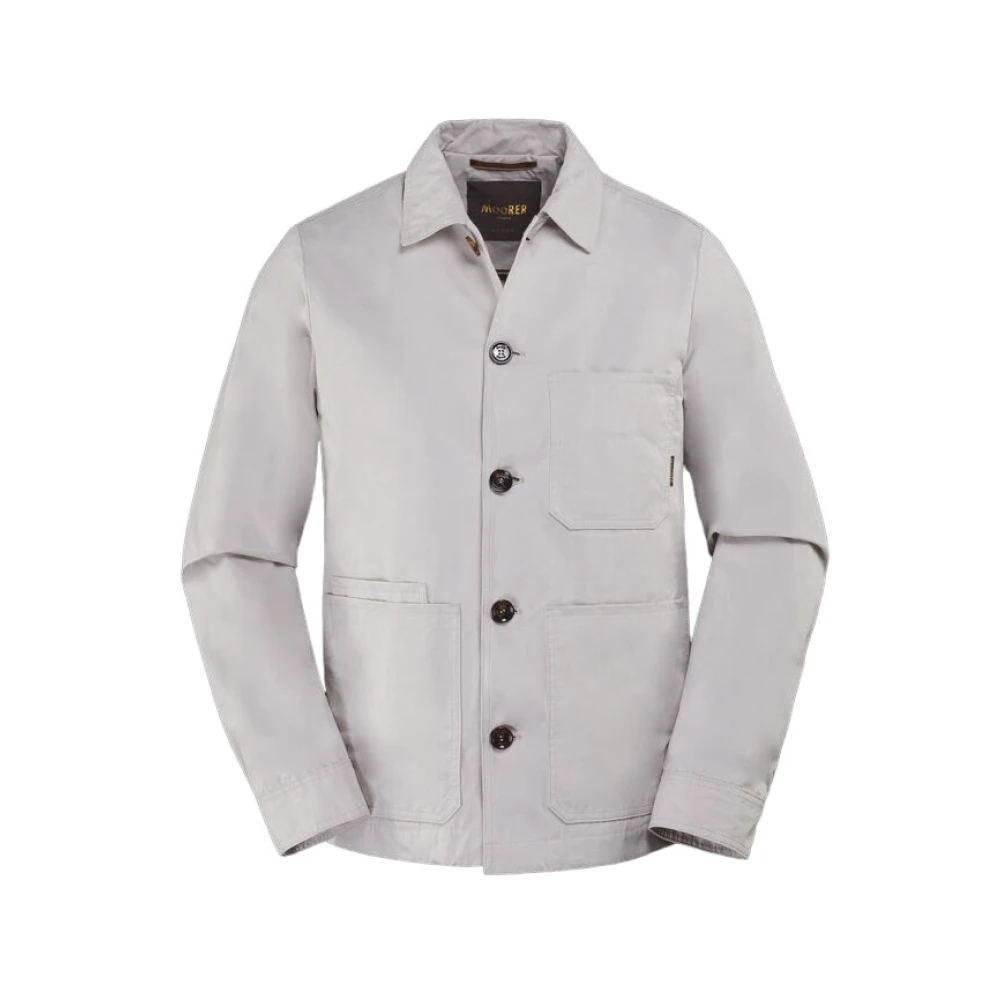 Moorer Men's Beige Light Jackets, L, Witman-S1 Jacket