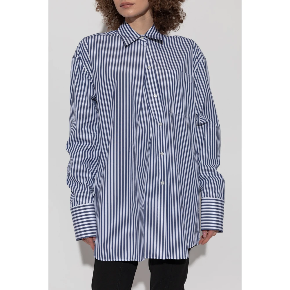 SPORTMAX Katoenen shirt 'Firma' Blue Dames