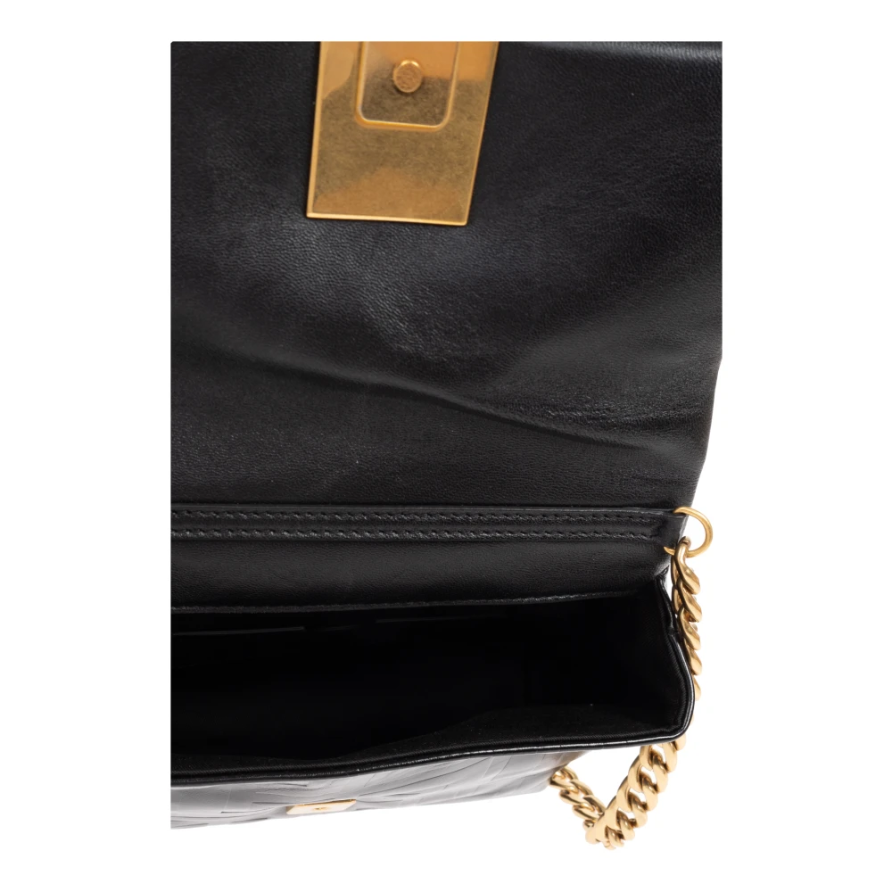 Balmain Schoudertas Flap Small Black Dames