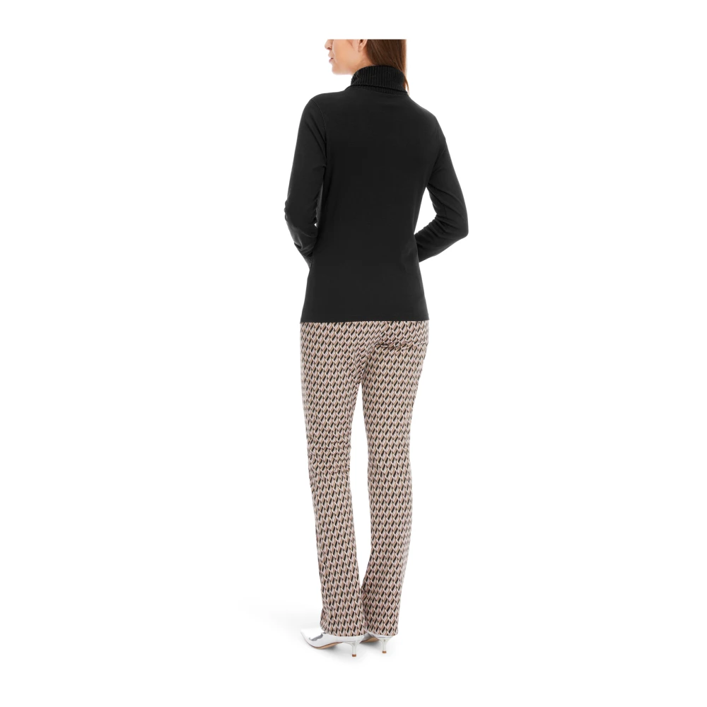 Marc Cain Lange mouw stretch katoenen shirt Black Dames