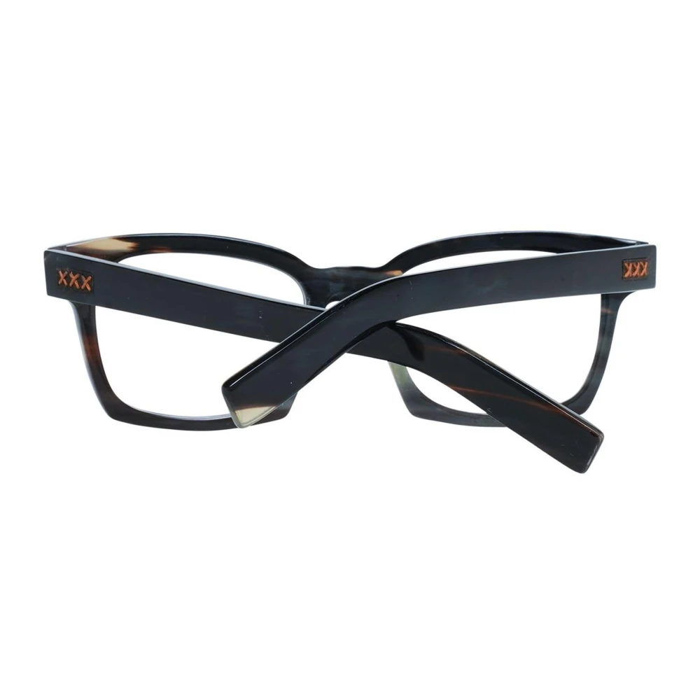 Ermenegildo Zegna Groene Hoorn Trapezium Optische Monturen Green Heren