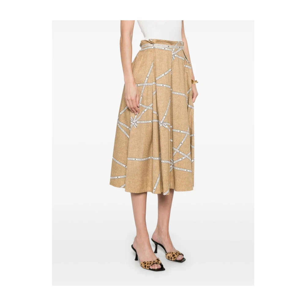 Elisabetta Franchi Stijlvolle Rokken Collectie Brown Dames