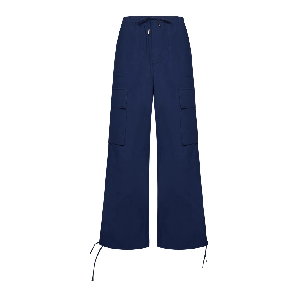 BAUM UND PFERDGARTEN Flared Ocean Blue Drawstring Broek Blue Dames