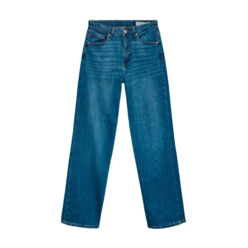 Vero Moda Women's Mid Blue Denim Ra380 Wide Leg Jeans - 28 L32 - Image 8