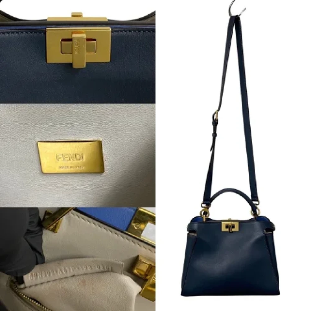 Fendi Vintage Pre-owned Fabric fendi-bags Blue Dames