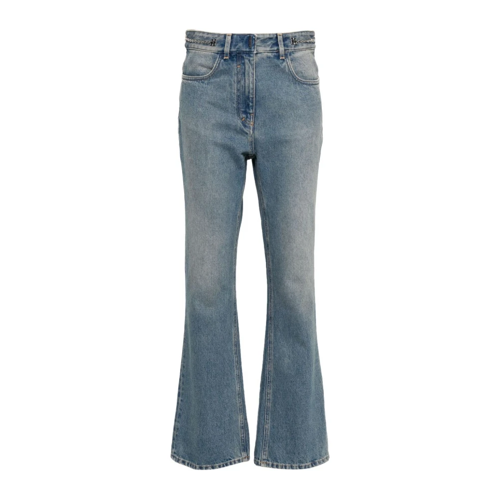 Givenchy Bootcut Jeans met Kettingdetails Blue Dames