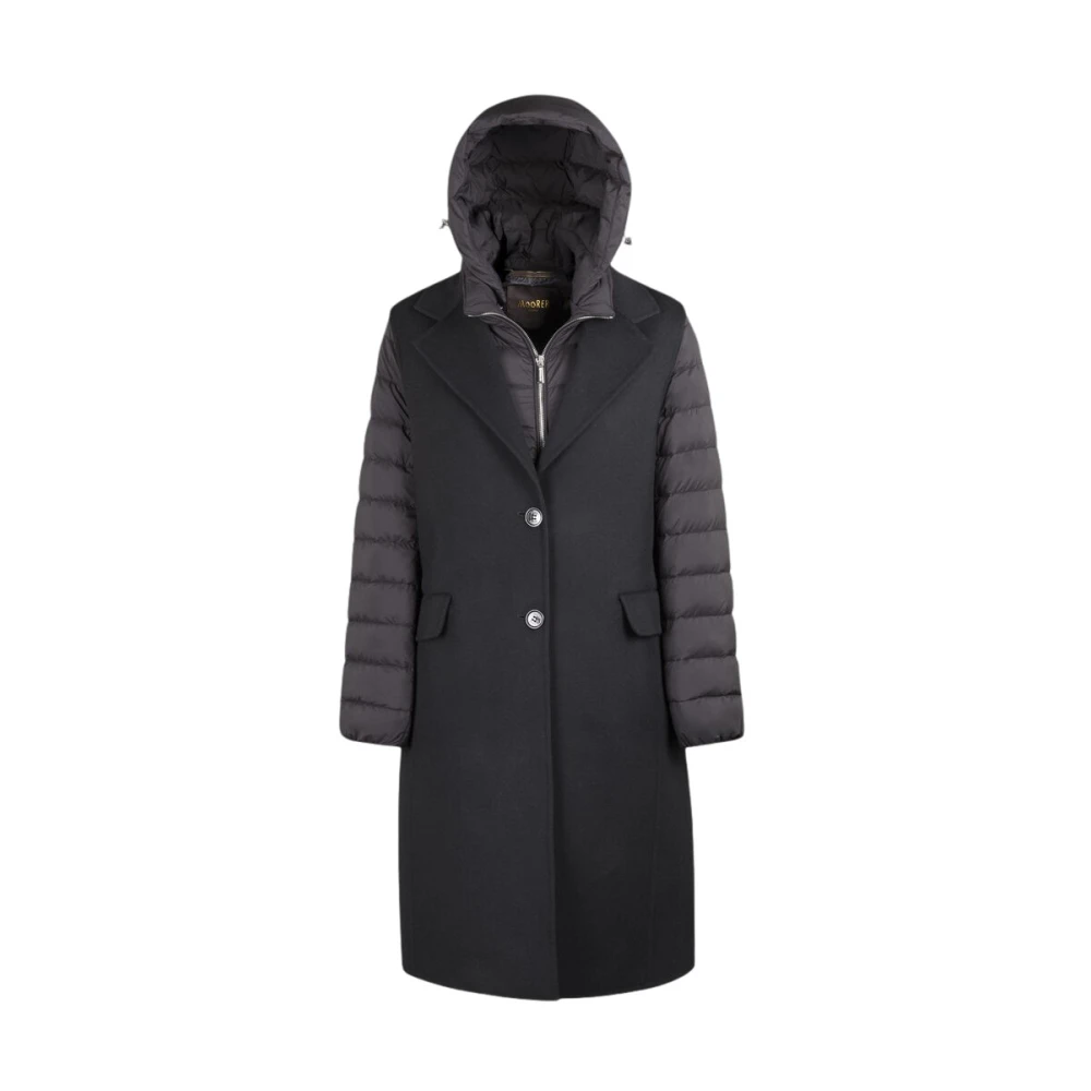 Moorer Women's Black Down Coats, Xl, Jaya-Cwx