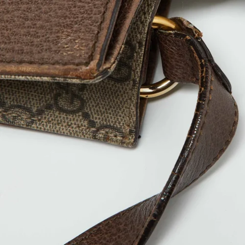 Gucci Vintage Pre-owned Coated canvas gucci-bags Beige Dames