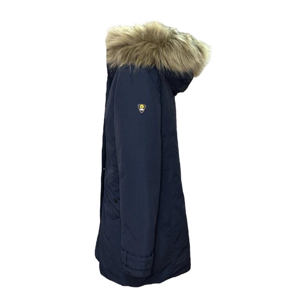 Ciesse Piumini Urban Parka Jas met Bont Capuchon Blue Heren