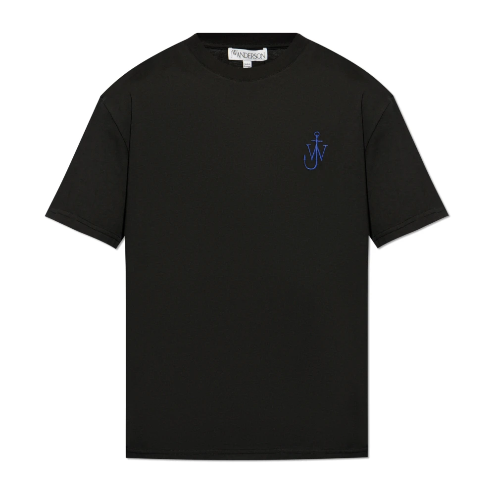 JW Anderson T-shirt met logo Black Heren