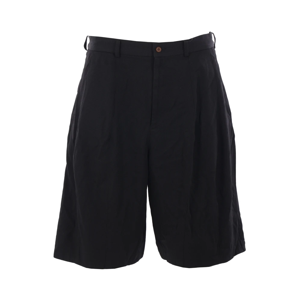 Comme des Garçons Zwarte Shorts Drill Standaard Pasvorm Black Heren