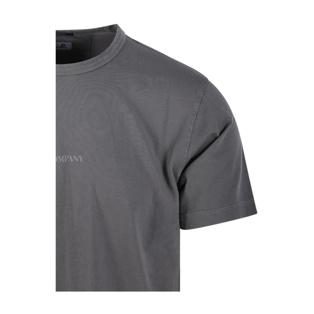C.P. Company Gerookte parel logo T-shirt Brown Heren