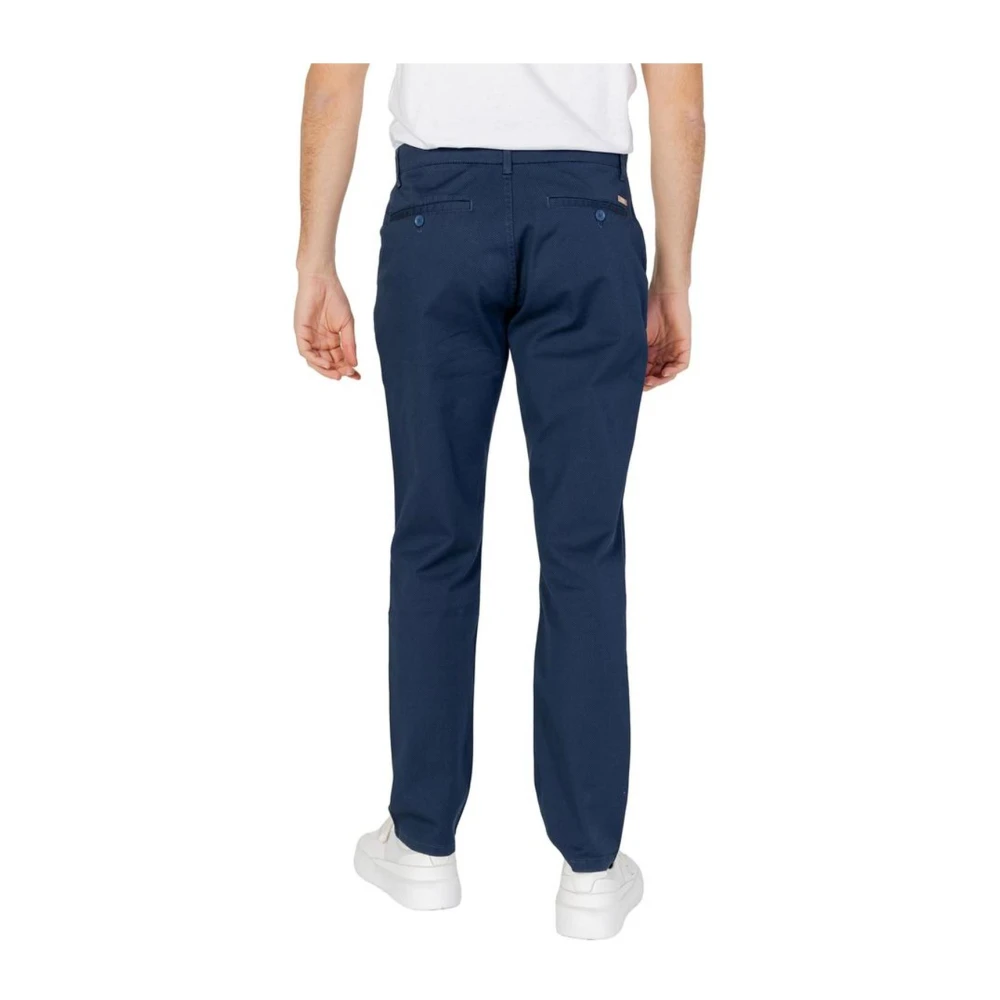 Armani Exchange Chinos van katoen en elastaan Blue Heren