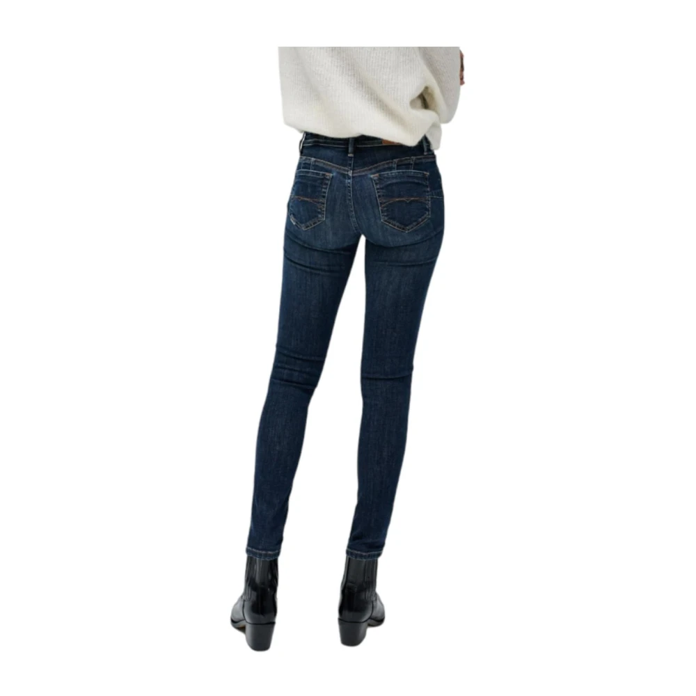 Salsa Wonder Push Up Skinny Jeans Blue Dames