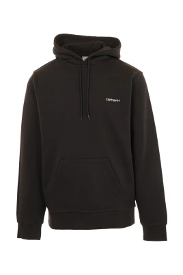 Hooded Script Embroidery Sweat